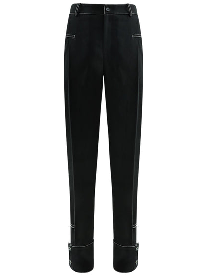 Stylish Black Pants with Front Ankle Slits - Modz Designs